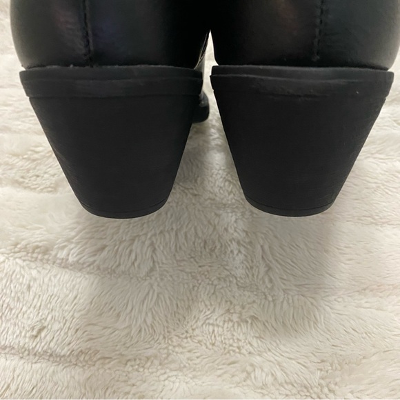 Roper Emma Black Western Style Ankle Booties with Stitch Detail Size 8 - Picture 8 of 16